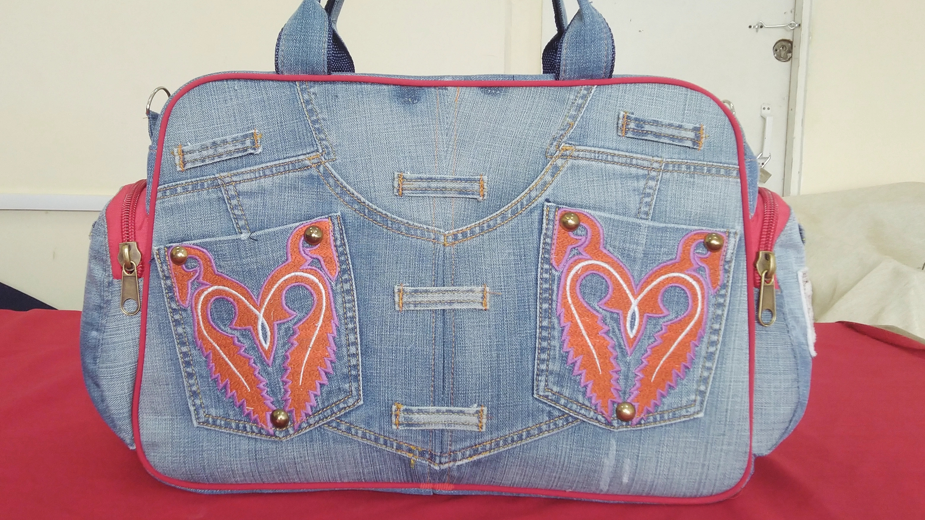 DIY Bag Jeans Fantasy Сумка из джинсов своими руками полный МК и выкройка Джинсовая Фантазия