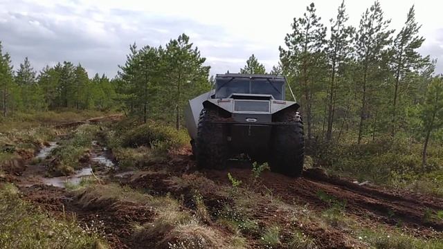 Вездеход Болотный Проходимец на шинах MAMONT