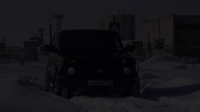 Проходимость Нивы на 18 дисках! Снег!!!