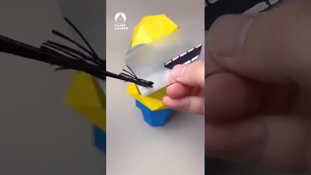 🍦DIY Minions Icecream#papercraft#3d#shorts