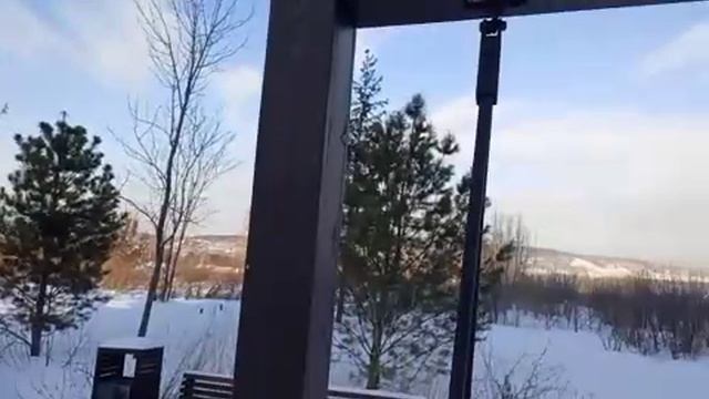 Вид с пешеходной дорожки. г.Кемерово, пр-кт Притомский.mp4