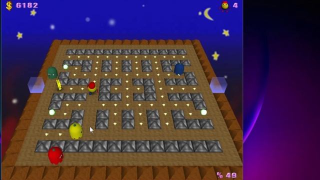 Обзор игры 3д Pacman