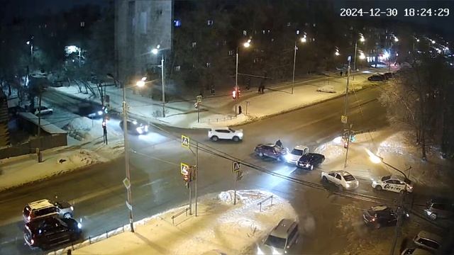 видео момента ДТП на 24й Северной.