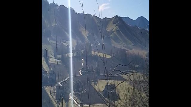 Зимние виды Италии на смотровой площадке в Эмилии-Романье