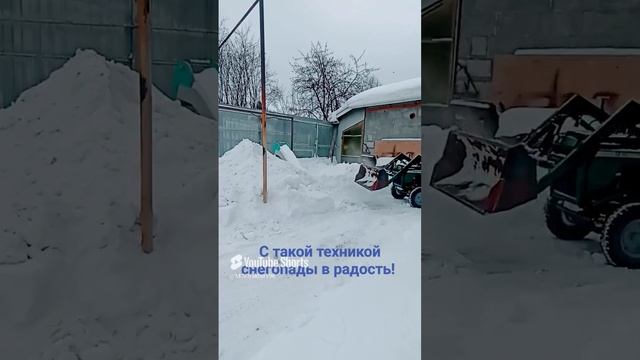 самодельный кун на самодельном тракторе .
