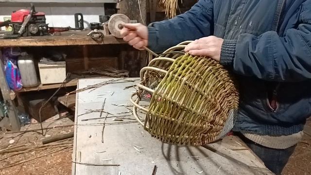 Плетение корзины от А до Я часть четвертая