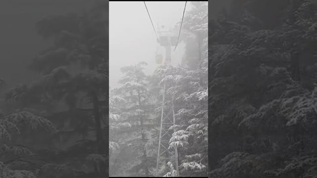 Snow-kissed views from Jakhu Ropeway, Shimla!