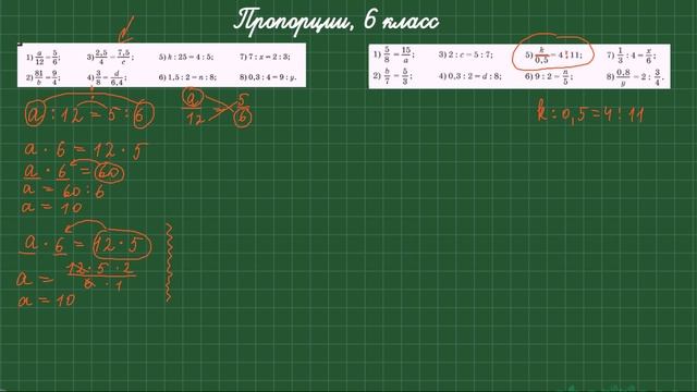 Пропорции, 6 класс. Часть первая.