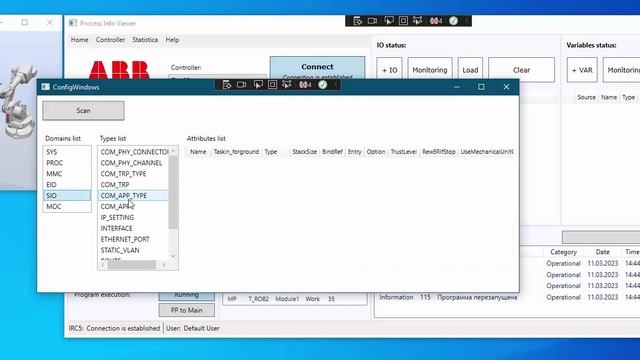 C# PC SDK application for ABB robots communication v2