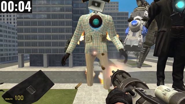 MiniGun vs Cameramen - SKibidi toilet