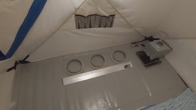 Как разместить лунки в палатке Сибтермо SIBFISHER 1.8×2.15