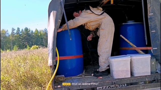 закормка пчел в зиму открытым способом.