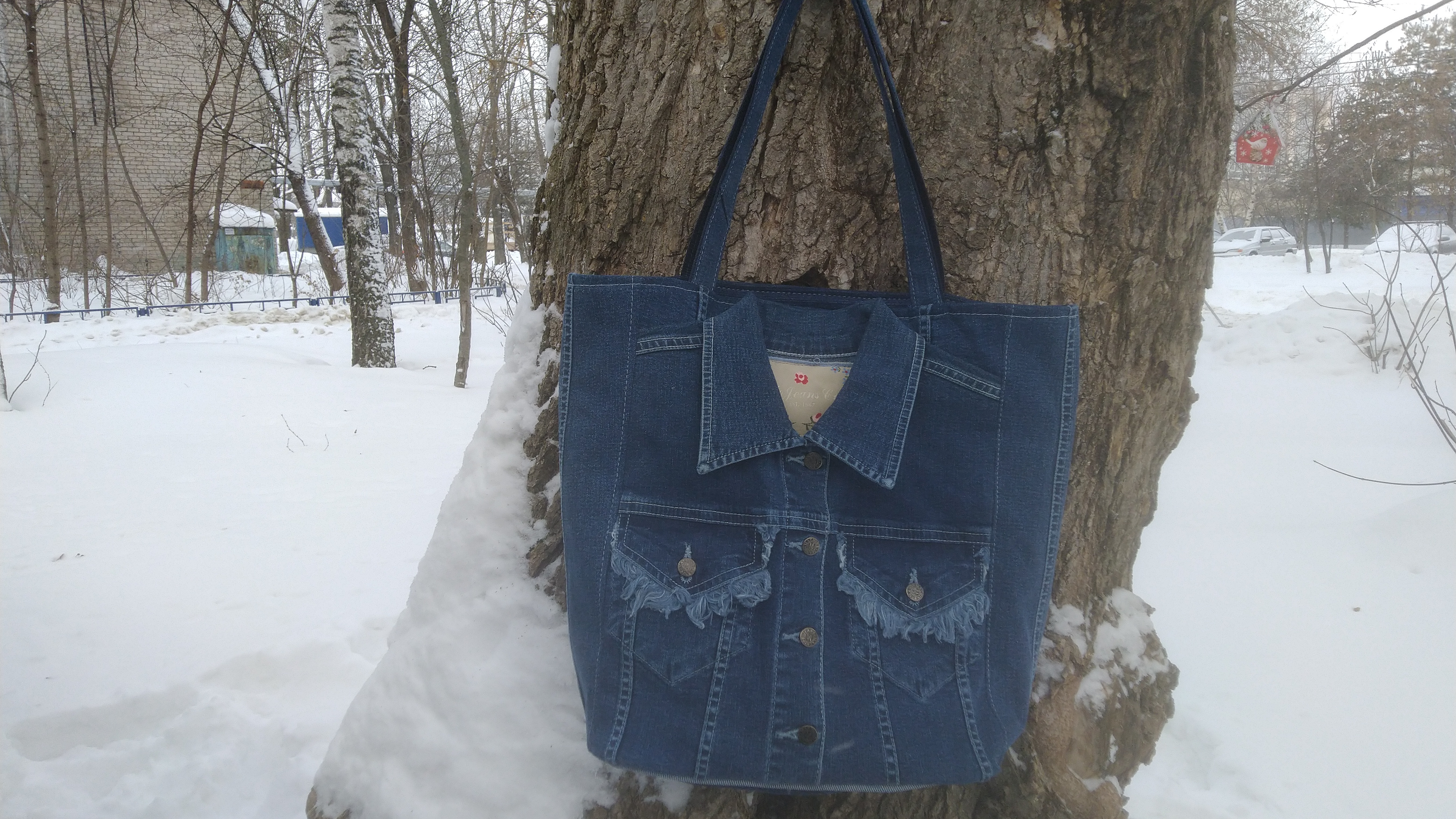 DIY Bag Jeans Fantasy Сумка из джинсов своими руками полный МК и выкройка Джинсовая Фантазия