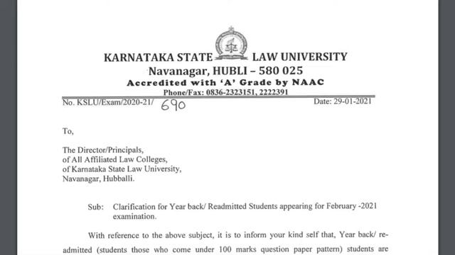 KSLU | Clarification For Yearback Students Appearing In Feb-2021 Examination | TecH BrainZ
