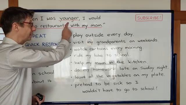 English Speaking Drills - When I was younger