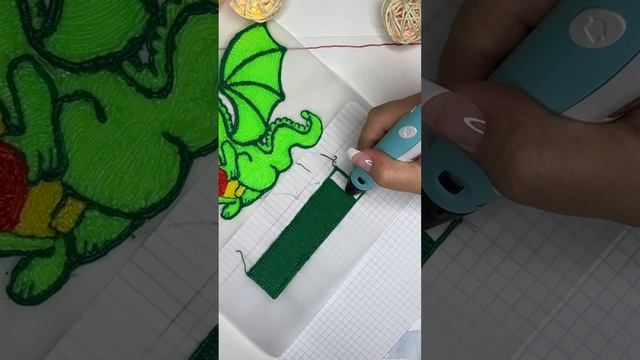 Рисуем дракона 3д ручкой