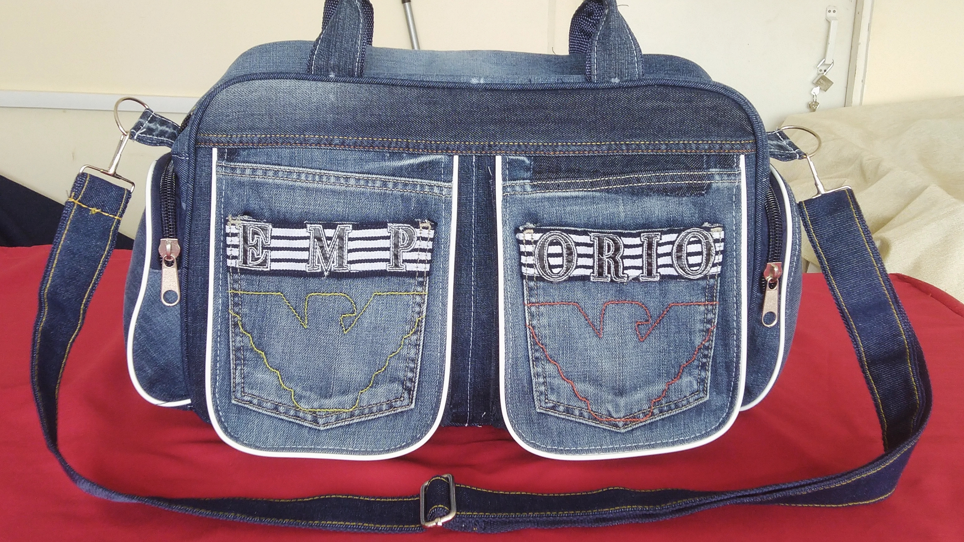 DIY Bag Jeans Fantasy Сумка из джинсов своими руками полный МК и выкройка Джинсовая Фантазия