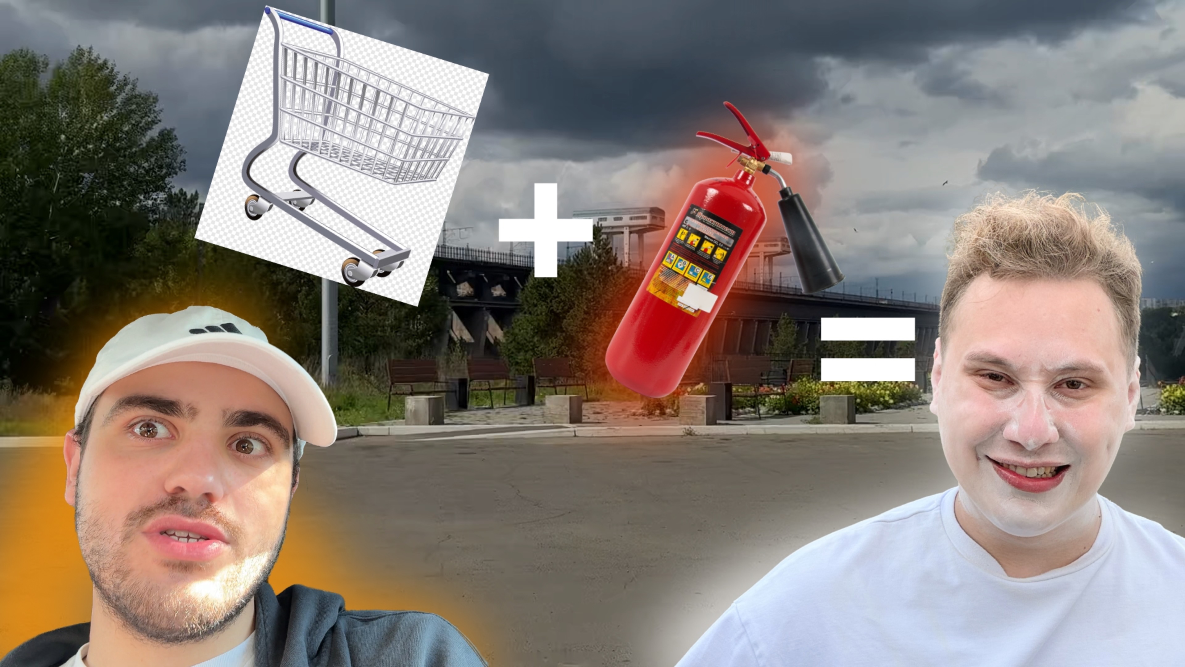 ТЕЛЕЖКА НА ОГНЕТУШИТЕЛЬНОЙ ТЯГЕ