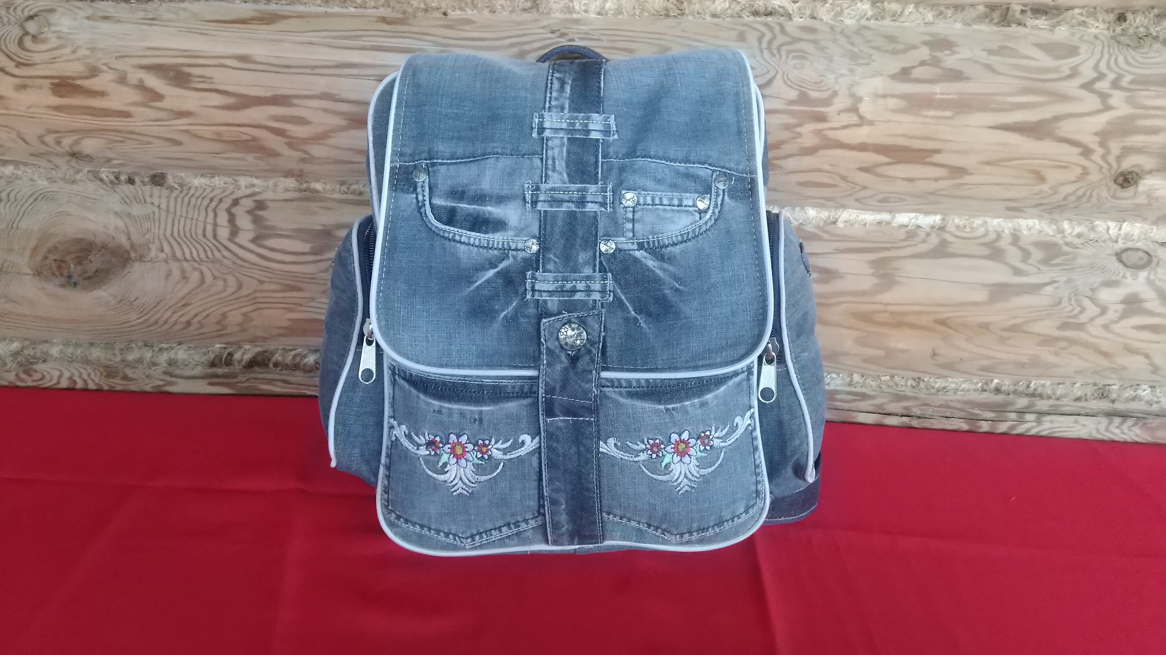 DIY Bag Jeans Fantasy Рюкзак из джинсов своими руками полный МК и выкройка Джинсовая Фантазия