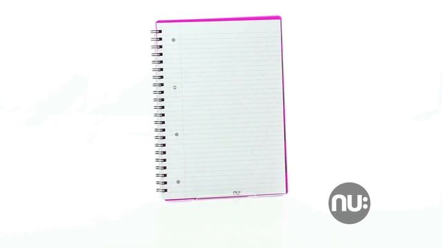 Nu Notebooks Nu Elite PP Cover A4/B5 Notebooks in Black and Pink
