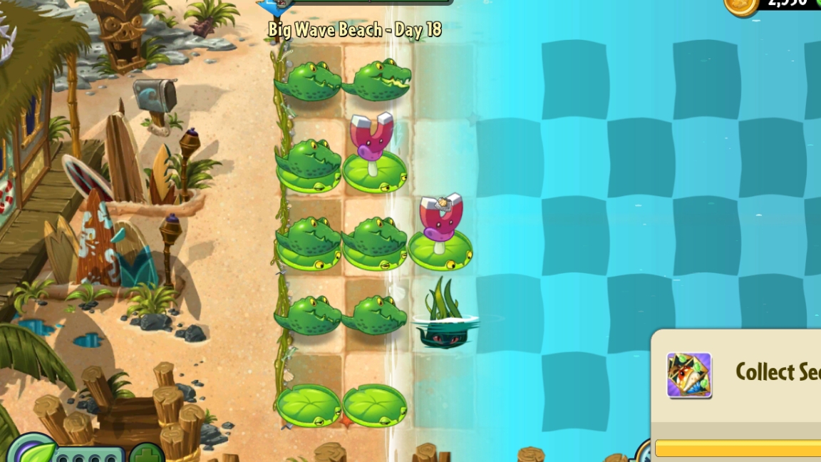 День 18 Большая Пляжная Волна (Big Wave Beach) Plants vs. Zombies 2