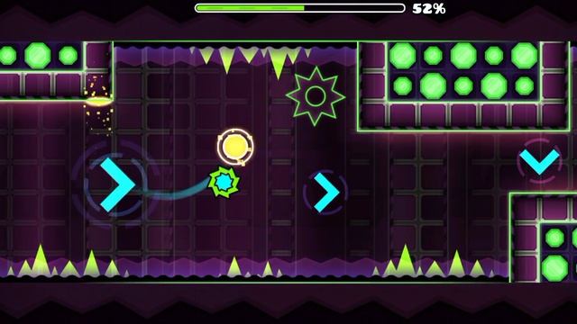 Я прошёл "Double Jump" в Geometry Dash (1 и 2 монета)