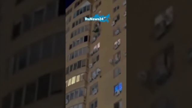 Новый год встретили: В Подмосковье елку выкинули в окно