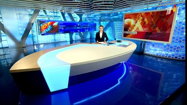 Первый канал Новости заставка (07.02.2014) в день открытия Зимних Олимпийских Игр