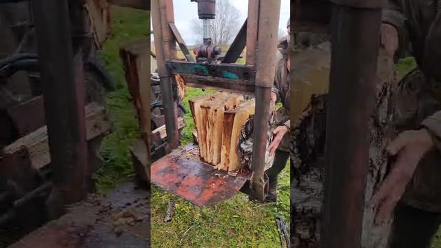 СУПЕР ДРОВОКОЛ ОТ ГИДРАВЛИКИ.