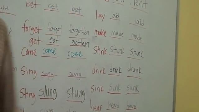 Irregular Verbs Rap Song