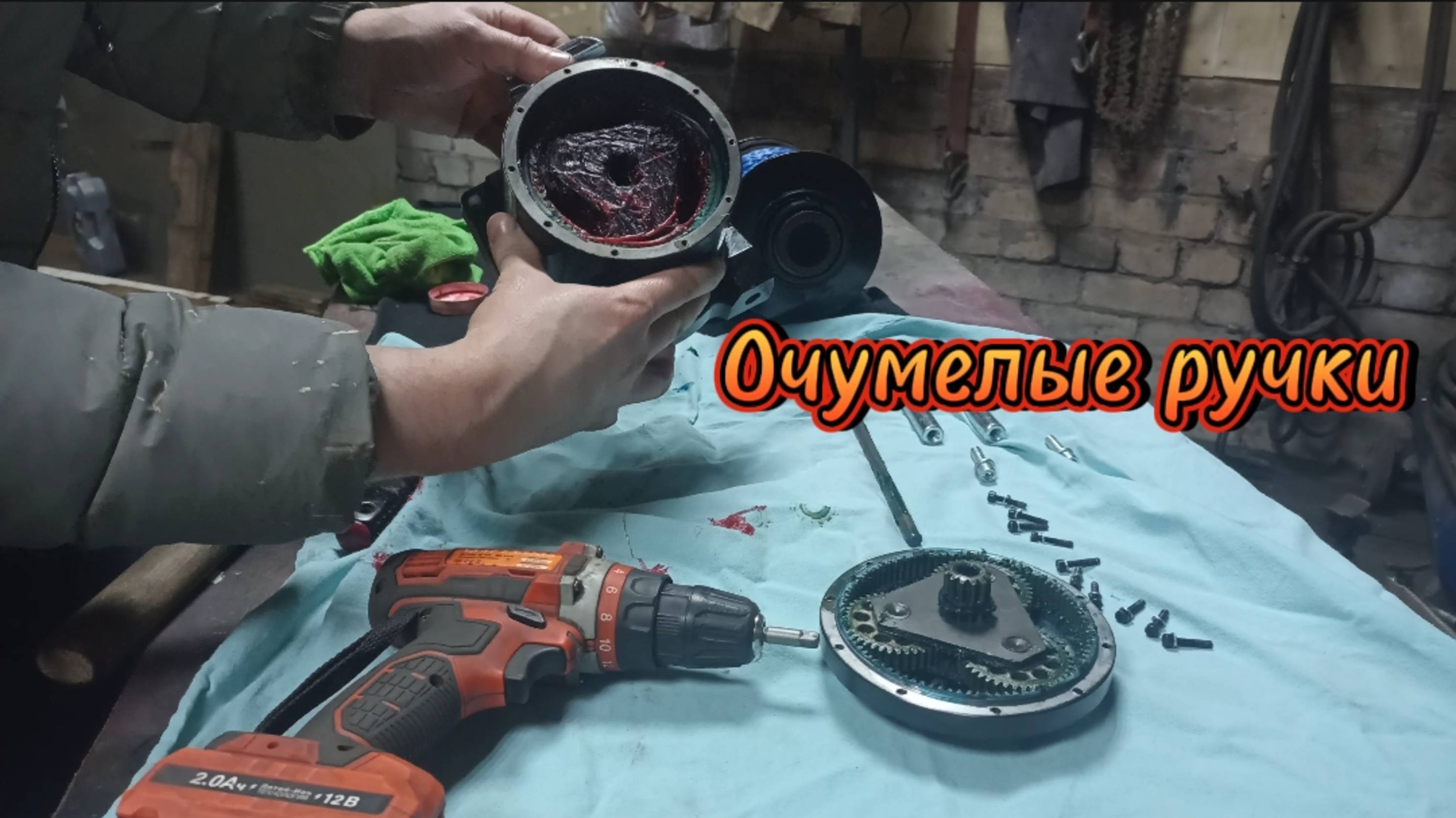 Смазка и герметизация новой лебедки