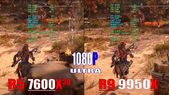 RYZEN 5 7600X3D vs RYZEN 9 9950X || PC GAMES BENCHMARK TEST ||