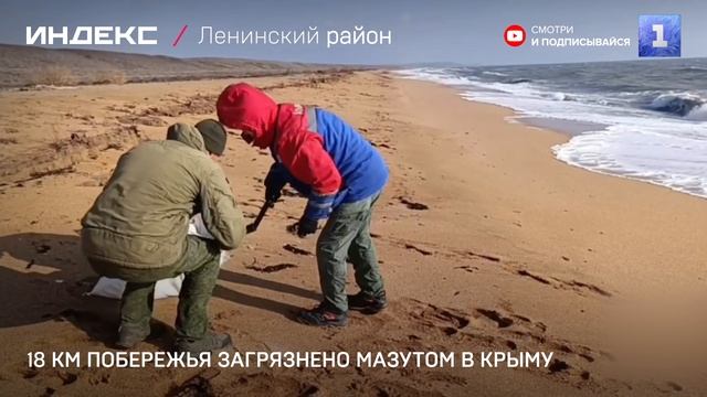 18 км побережья загрязнено мазутом в Крыму