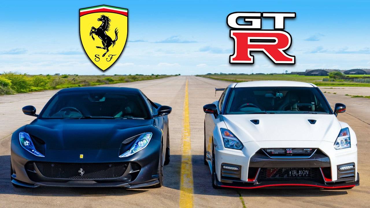 Кто победит в заезде: Ferrari V12 или же NISMO V6?