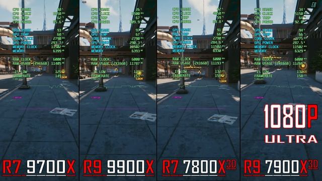 RYZEN 7 9700X3D vs RYZEN 7 7800X3D vs RYZEN 9 7900X3D vs RYZEN 9 9900X | PC GAMES BENCHMARK TEST ||