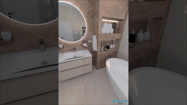 проект ванной комнаты на DomuS3D 360°