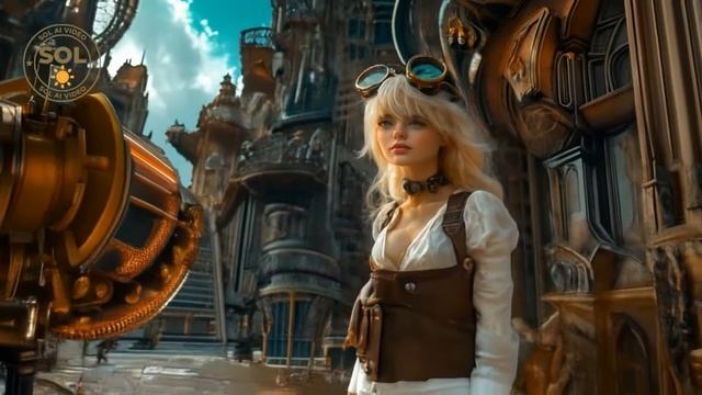 Aesthetic Steampunk Future London - AI film