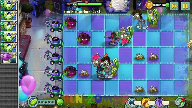 FunZombie | Plants vs. Zombies 2 - Neon Mixtape Tour - Day 6