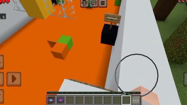 паркур в Minecraft но не правельный блок убивает | Minecraft паркур