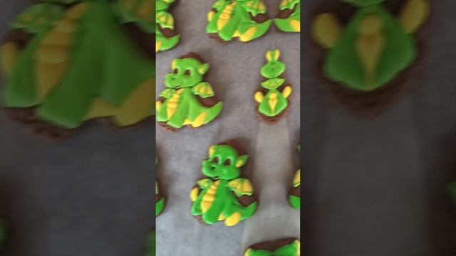 Пряничный дракон. Имбирный пряник.
