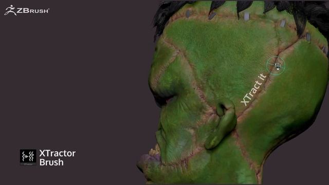 ZBrush 2020 - XTractor Brush