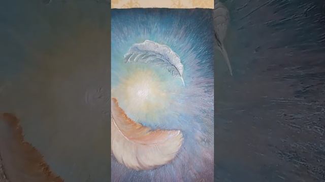 "Лёгкость".40×50 см, фактурная картина.
