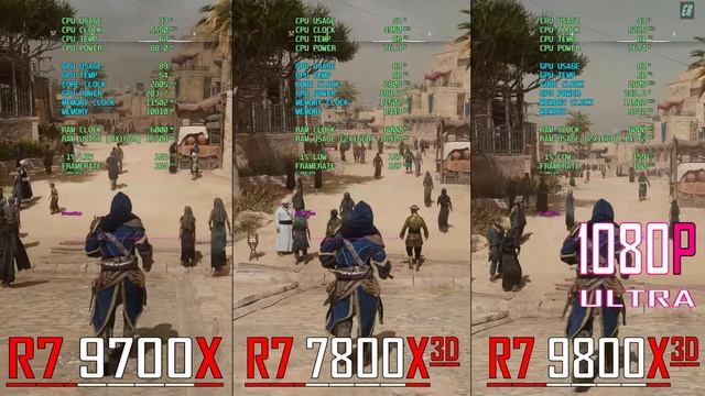 RYZEN 7 9800X3D vs RYZEN 7 9700X vs RYZEN 7 7800X3D || PC GAMES BENCHMARK TEST ||