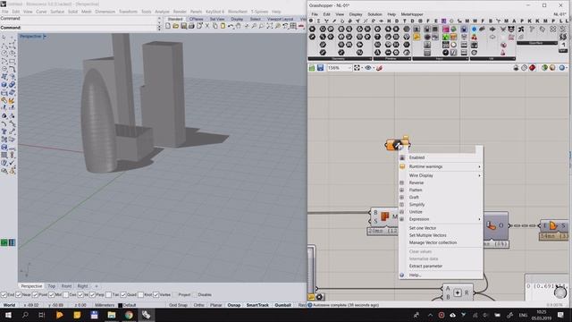 Работа с Mesh геометрией в Grasshopper