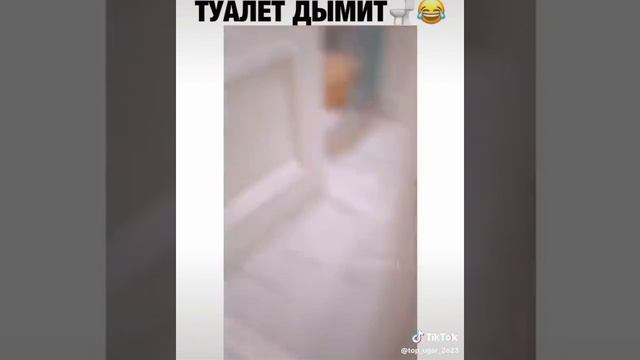 ТУАЛЕТ ДЫМИТ🤣🤣🤣