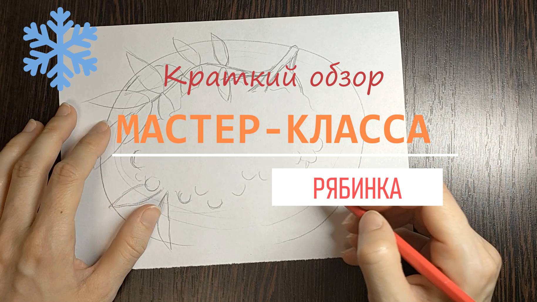 Рисуем веточку рябины акварелью по шёлку. Обзор мастер-класса.