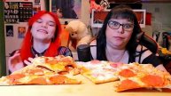Мукбанг | Пицца Пепперони и Ветчина с сыром | Обжор Асмр