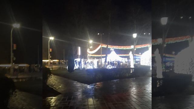 Новогодний Гомель, Беларусь, дождь не испортил настроение!