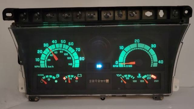 1990-2000 GMC TOPKICK C6500 C7500 C8500 CHEVY KODIAK INSTRUMENT CLUSTER 16206065