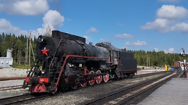 Паровоз, Карелия, мраморный карьер Рускеала